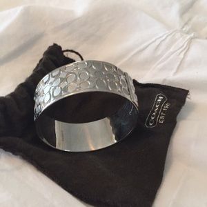 Coach Legacy Signature Silver Bracelet